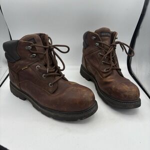 Wolverine Boots Mens 13‎ M Size Brown Farmhand Waterproof Steel Toe Work Safety